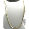 Image 2 : YELLOW GOLD PLATED STERLING SILVER CZ (8CT) 16-18" TENNIS NECKLACE, W/A $1770.00.