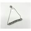 Image 2 : STERLING SILVER NATURAL DIAMOND (0.11CT) BRACELET, W/A $650.00. DIAMOND IS THE BIRTHSTONE FOR APRIL.