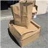 Image 1 : BOX OF 200 NEW KRAFT PAPER BAGS RETAIL $180