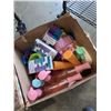Image 2 : 2 BOXES OF DOLLAR STORE ITEMS, PUMP BOTTLES ETC