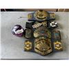 Image 1 : WWE WORLD CHANMPION TOY BELTS AND HITMAN BALL