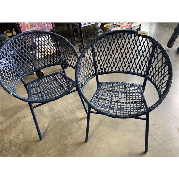 2 NEW PATIO WICKER TUB CHAIRS