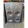 Image 2 : PAIR OF PHILIPS FLOOR SPEAKERS CONE FELL OFF ONE SUB