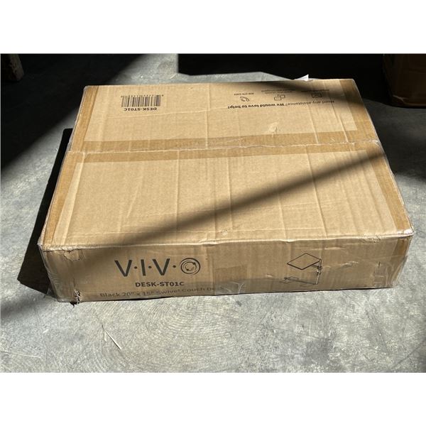 VIVO BLACK SWIVEL COUCH DESK, 20 INCH X 15 INCH