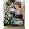 Image 2 : TRAY OF CRAFTS CLAY POTS GLUE GUN WOODEN BALLS AND MORE