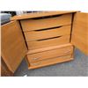 Image 2 : OAK CABINET WITH HIDDEN DRAWERS
