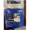Image 2 : 2 NEW KING SIZE LUXURY SATIN 4PC SHEET SETS, TAUPE AND BLUE