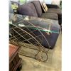 Image 2 : WINE RACK HALL TABLE WITH GLASS TOP