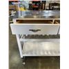 Image 2 : STAINLESS TOP KITCHEN ISLAND 44" X 20"