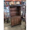 Image 2 : ANTIQUE GLASS DOOR DISPLAY CABINET