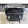 Image 1 : NINJA 8QT 6IN1 DUALZONE AIR FRYER - TESTED WORKING, RETAIL $189