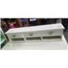 Image 2 : WHITE DESK WITH ORGANIZER AND BLACK OFFICE CHAIR