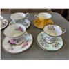 Image 2 : LOT OF CHINA TEACUPS AND SAUCERS