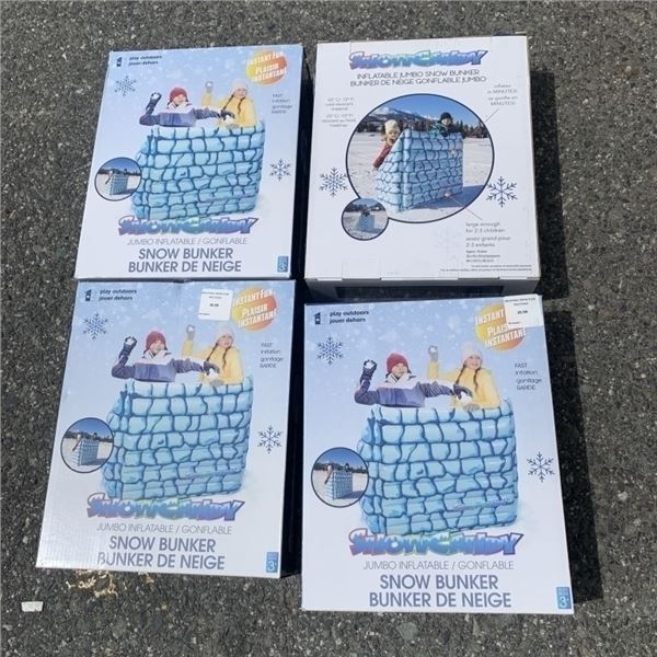 4 NEW INFLATABLE BUNKERS RETAIL $200