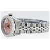 Image 7 : Rolex Ladies Quickset Sapphire Stainless Steel Salmon Diamond Lugs Datejust Wris
