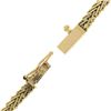 Image 7 : 14k Yellow Gold 0.55 ctw Pear Sapphire & Diamond 17" Chevron "V" Chain Necklace