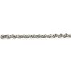 Image 7 : Italian 14K White Gold 7.5" Mesh Tube & Polished Unique Link Wide Strap Bracelet