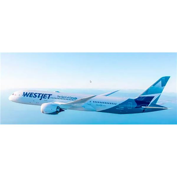 GIFT OF FLIGHT - 1 ROUNDTRIP FLIGHT FOR 2 GUESTS  TO ANY REGULARLY SCHEDULED WESTJET DESTINATION!