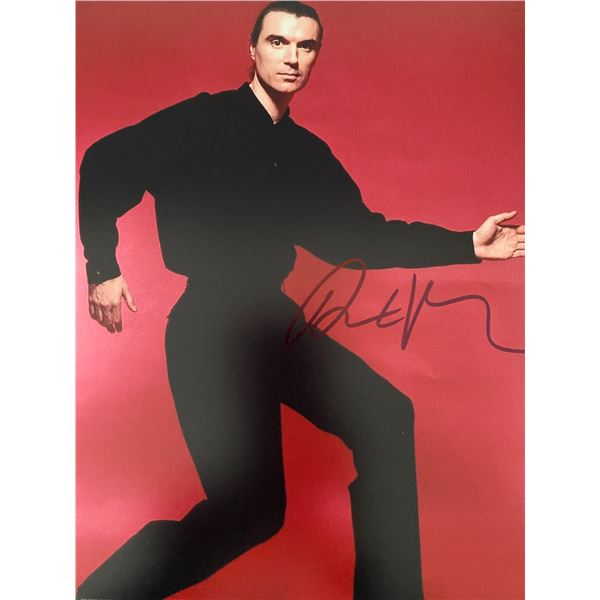 Talking Heads David Byrne signed photo