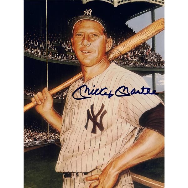 Mickey Mantle signed photo