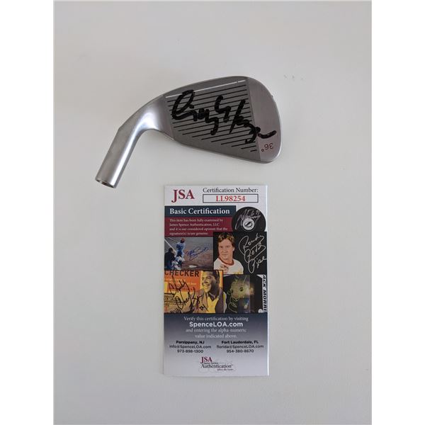 Caddyshack Cindy Morgan signed iron golf head-JSA