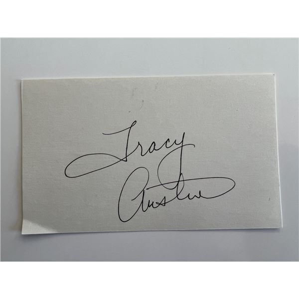 Tennis player Tracy Austin original signature