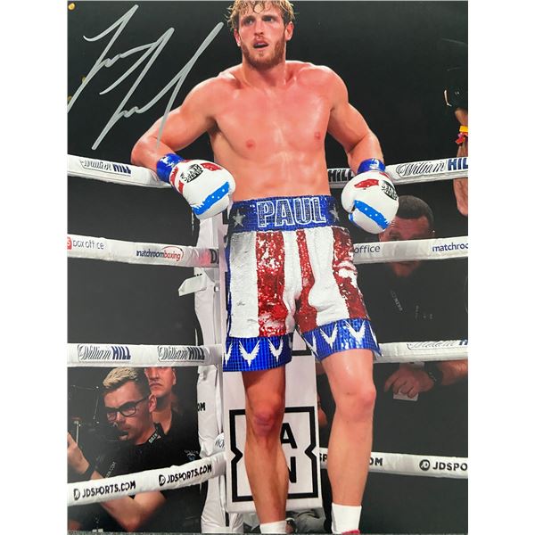 Logan Paul signed photo