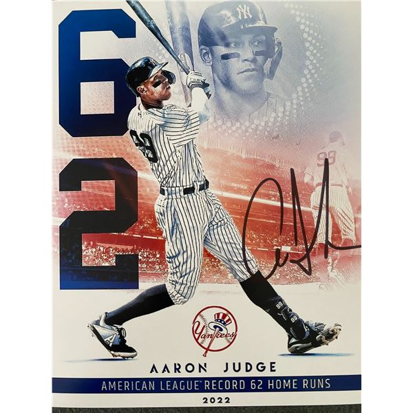 NY Yankees Aaron Judge signed photo