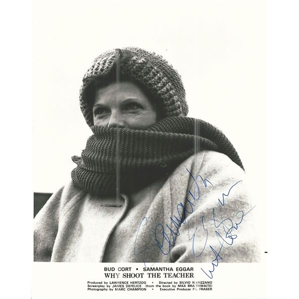 Why Shoot The Teacher? Samantha Eggar signed photo