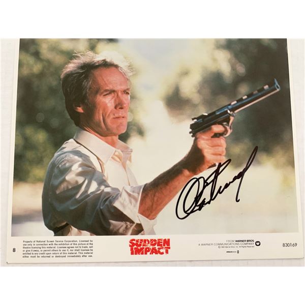 Sudden Impact Clint Eastwood signed photo. GFA Authenticated