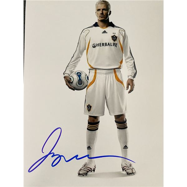 LA Galaxy David Beckham signed photo