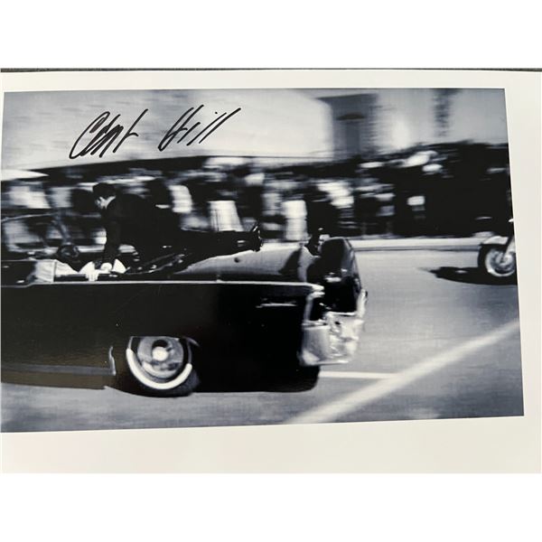 JFK Assassination Secret Service Agent Clint Hill signed photo