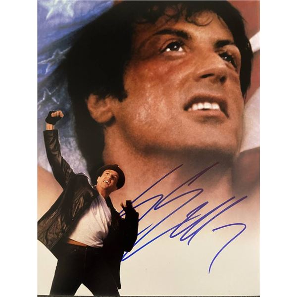 Rocky Sylvester Stallone signed movie photo