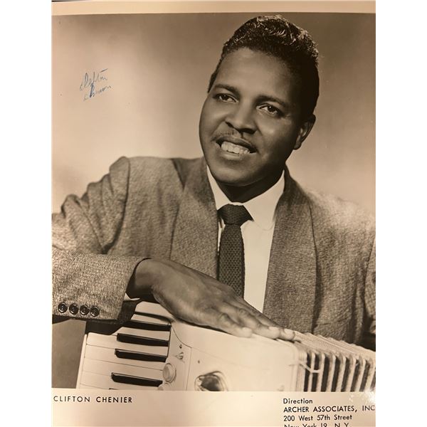 Clifton Chenier signed photo