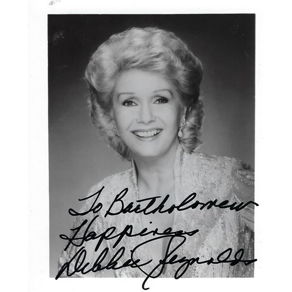 Debbie Reynolds signed photo