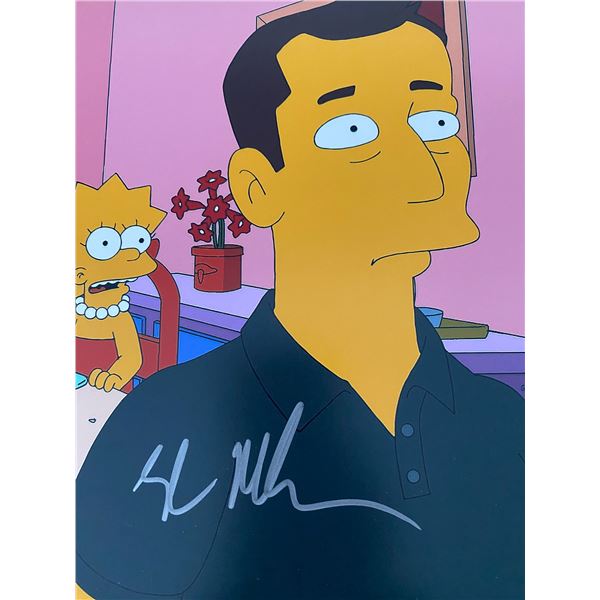 The Simpsons Elon Musk signed photo