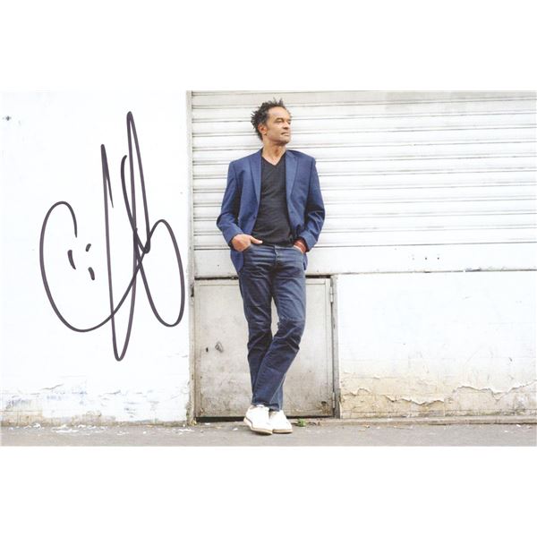 Tennis star Yannick Noah signed postcard