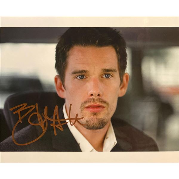 Before Sunset Ethan Hawke Signed Movie Photo