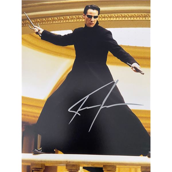 The Matrix Keanu Reeves signed photo