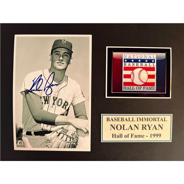 Nolan Ryan signed photo