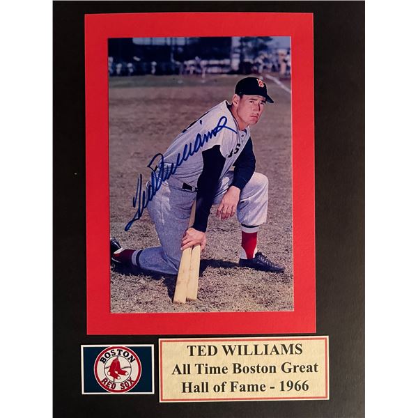 Ted Williams signed photo