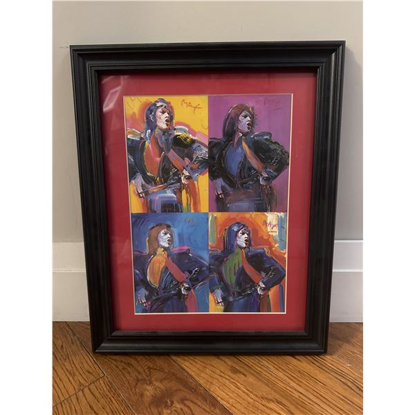 Print of Mick Jagger by Peter Max