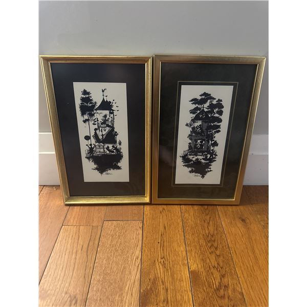 Set of 2/Bjørn Wiinblad Vintage Posters/Spring & Summer/Four Seasons Series/1960