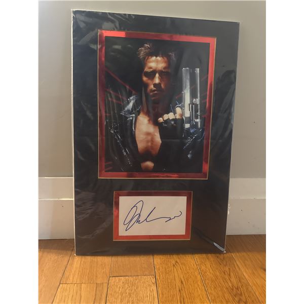 Arnold Schwarzenegger signed photo with COA