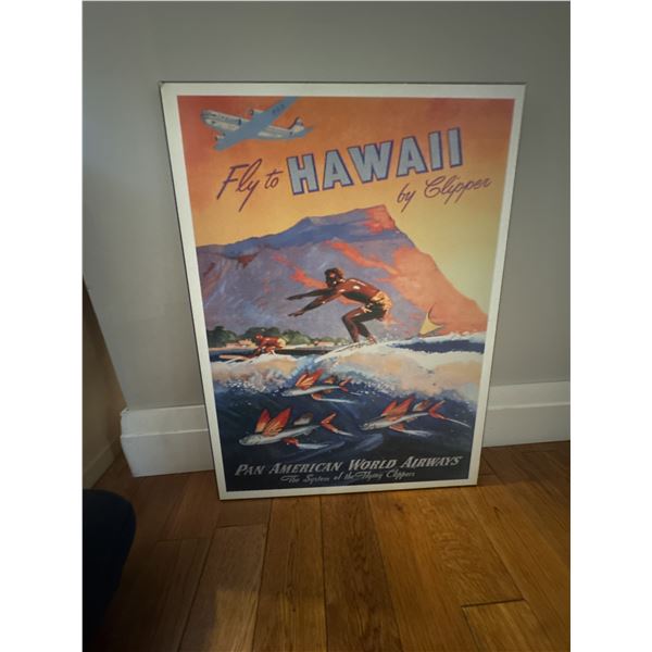 Fly to Hawaii plaque