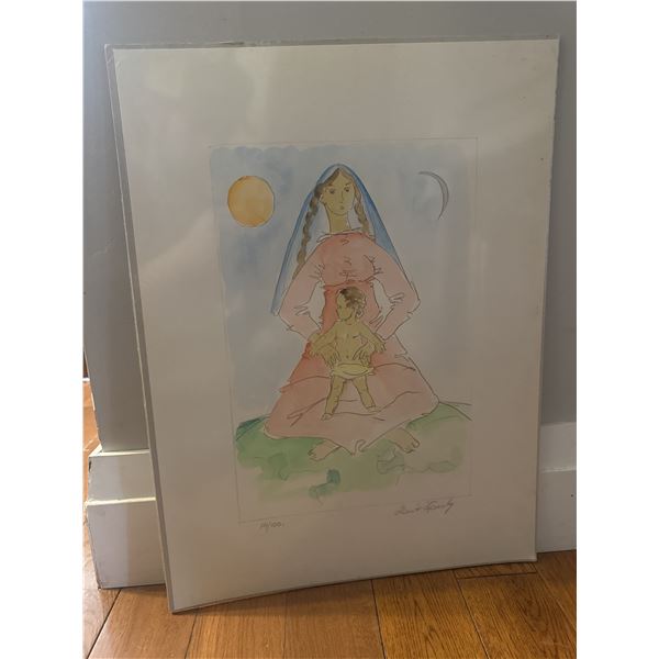 Signed drawing 14/100