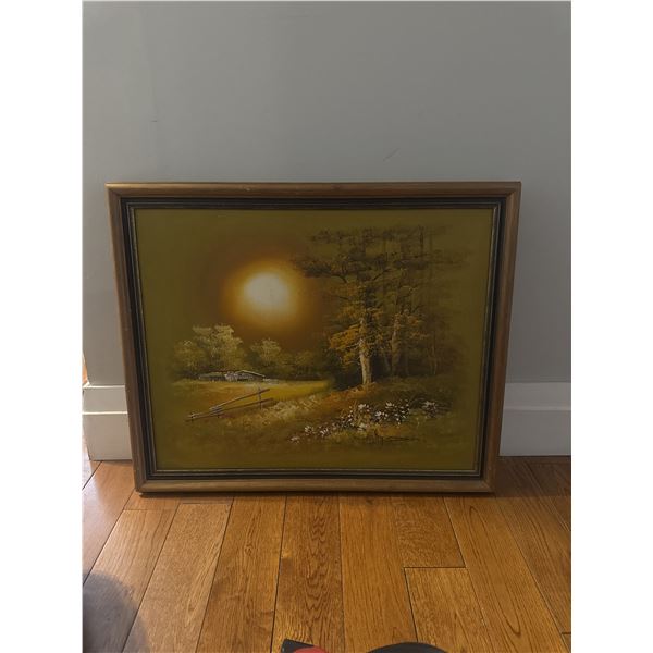 Vintage oil painting