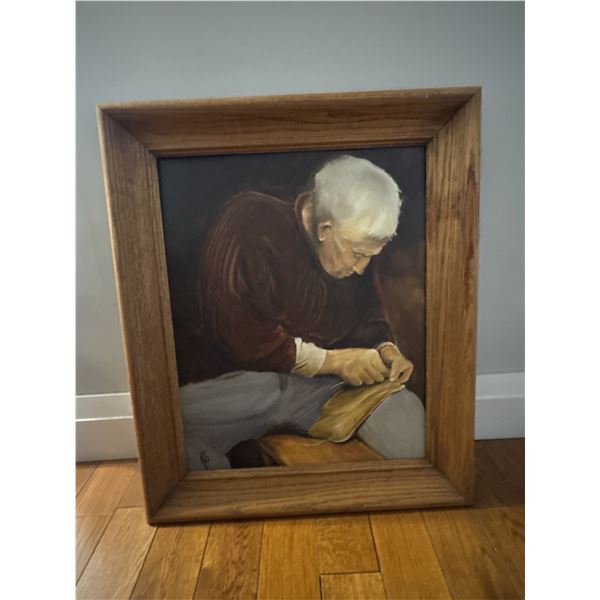 Oil painting signed in bottom left corner