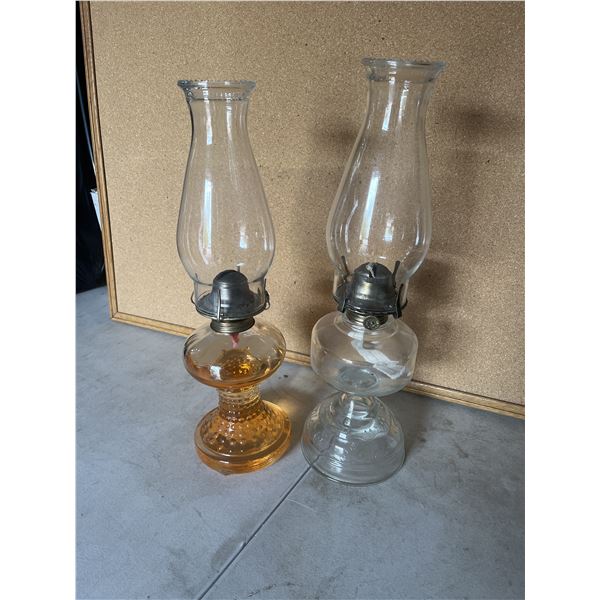 Antique oil/kerosene lanterns