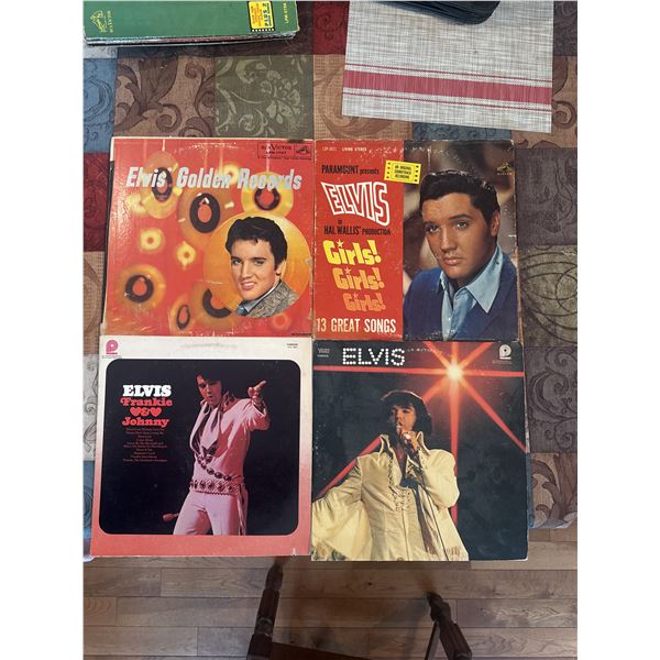 4 Elvis Presley records